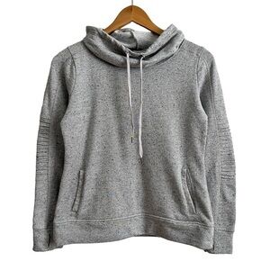 Steve Madden Lightweight Funnel Neck Sweatshirt Kangaroo pocket Thumb Holes